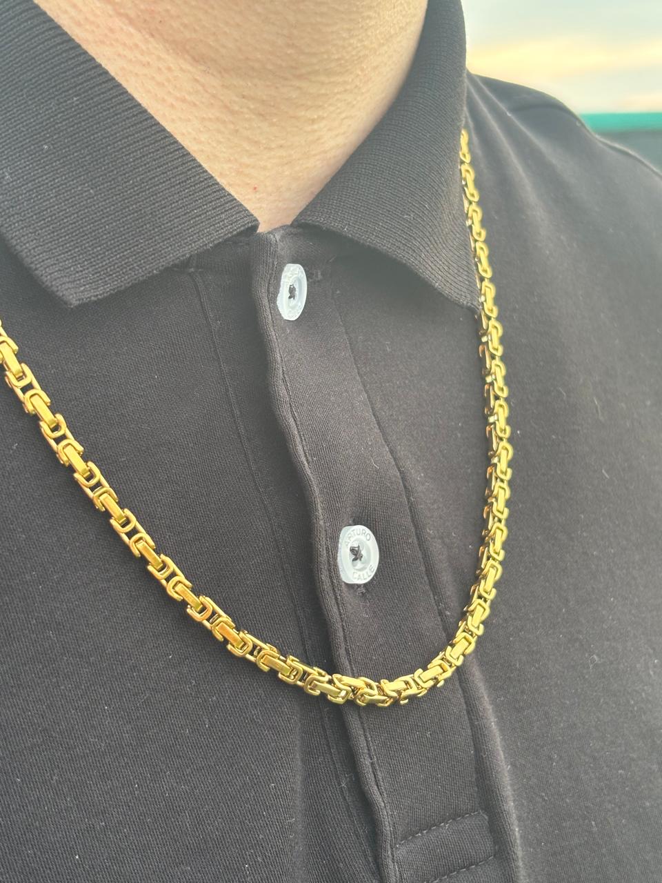 CADENA TEJIDO RUSTICO 4MM X 60CMTS