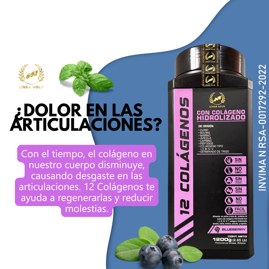 12 Colagenos x 1200Gr