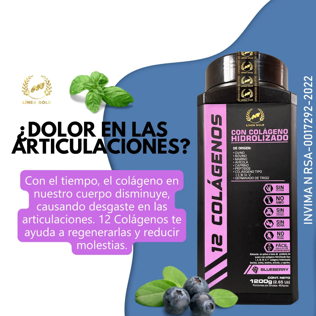 12 Colagenos x 1200Gr