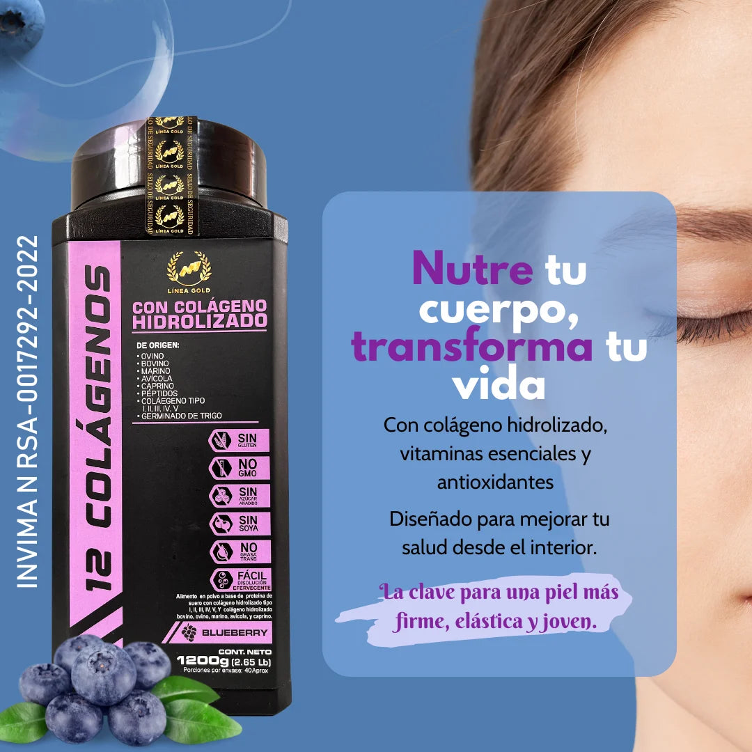 12 Colagenos x 1200Gr