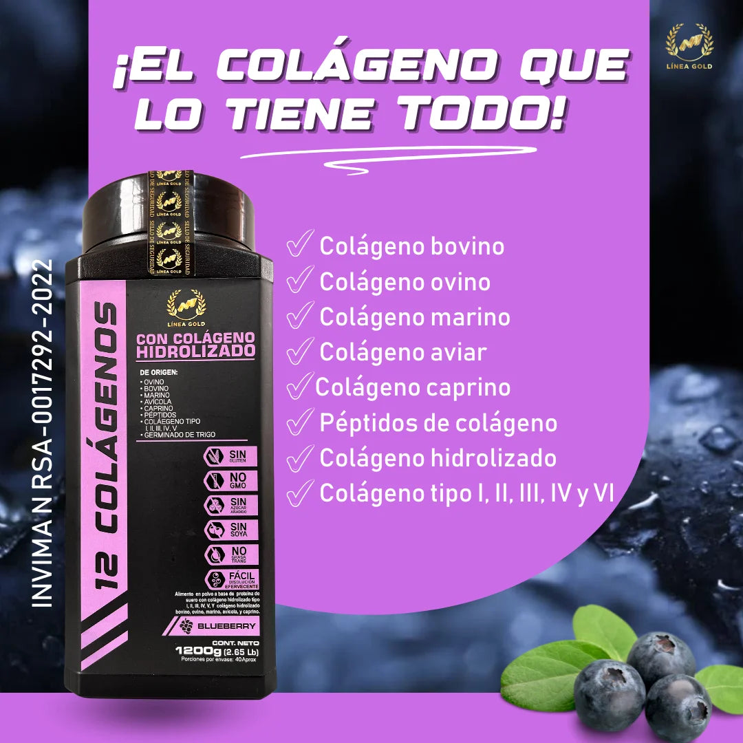 12 Colagenos x 1200Gr
