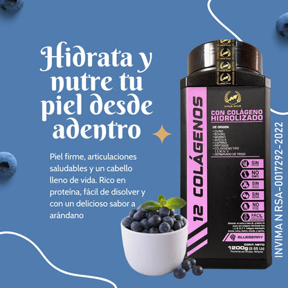 12 Colagenos x 1200Gr