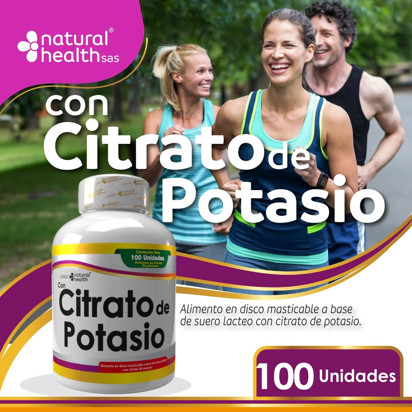Citrato de potasio x 100 capsulas
