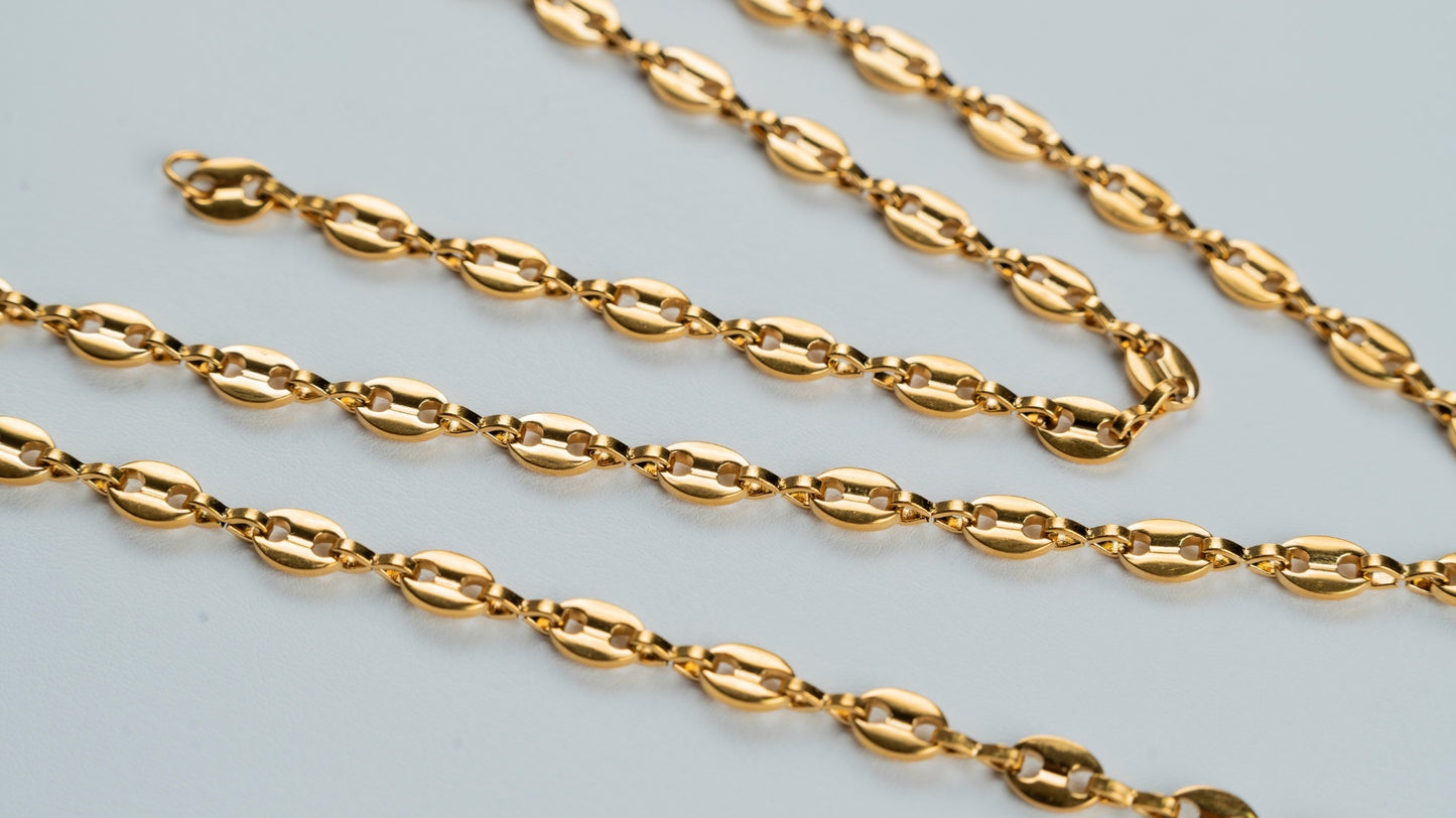 CADENA DE TEJIDO GUCCI 5MM X 65CMTS