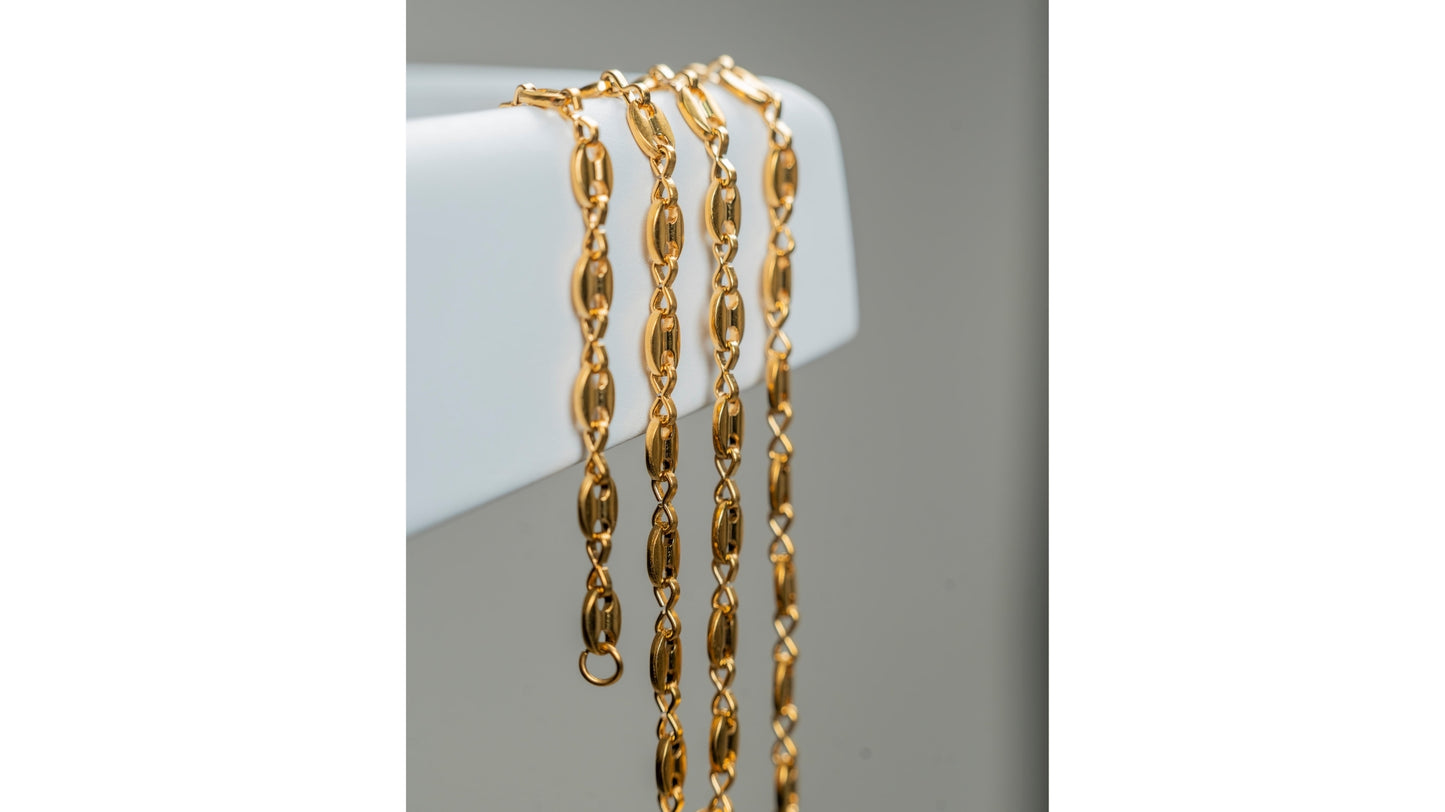 CADENA DE TEJIDO GUCCI 5MM X 65CMTS