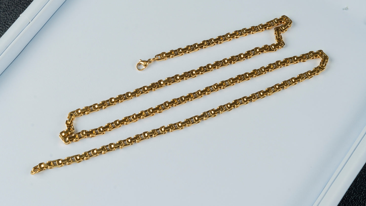 CADENA TEJIDO RUSTICO 4MM X 60CMTS