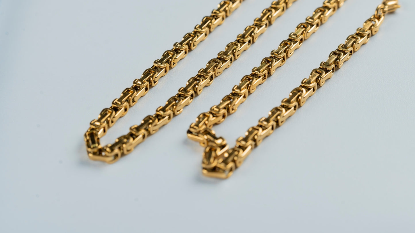 CADENA TEJIDO RUSTICO 4MM X 60CMTS
