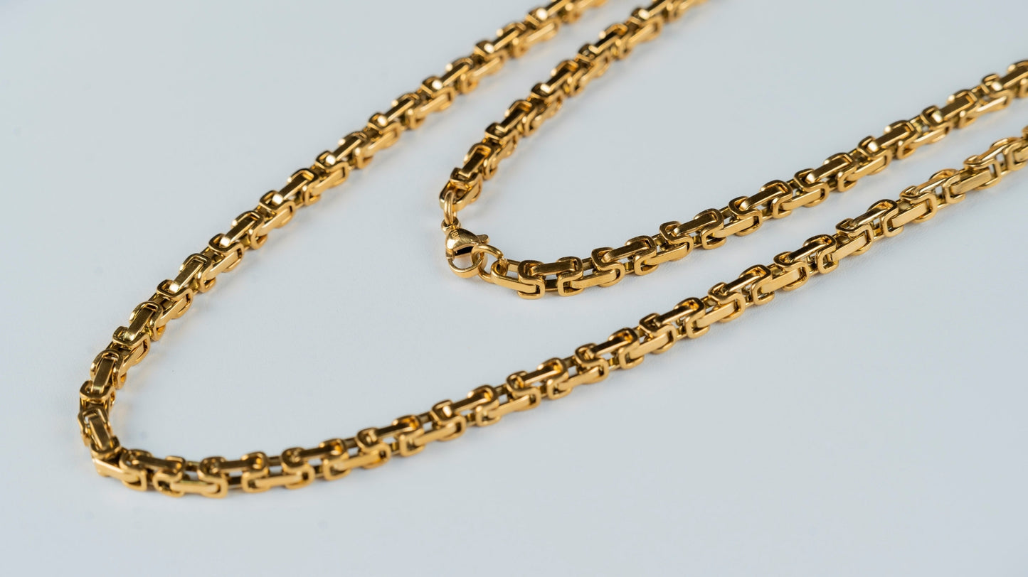 CADENA TEJIDO RUSTICO 4MM X 60CMTS