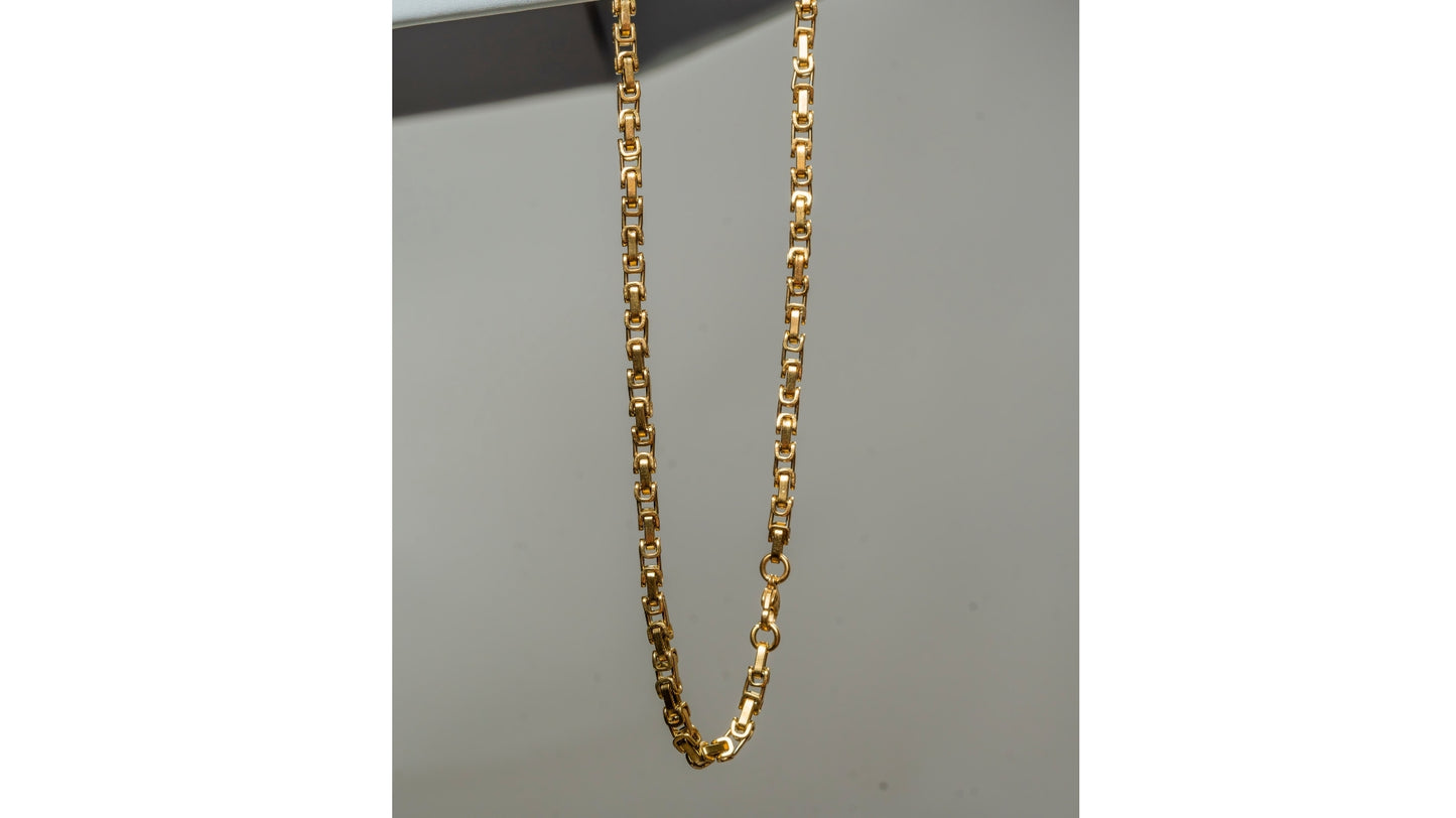 CADENA TEJIDO RUSTICO 4MM X 60CMTS
