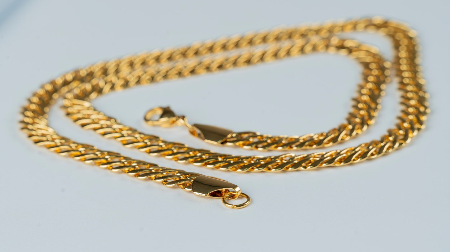 CADENA ENTRELAZADA 9MM X 65CMTS