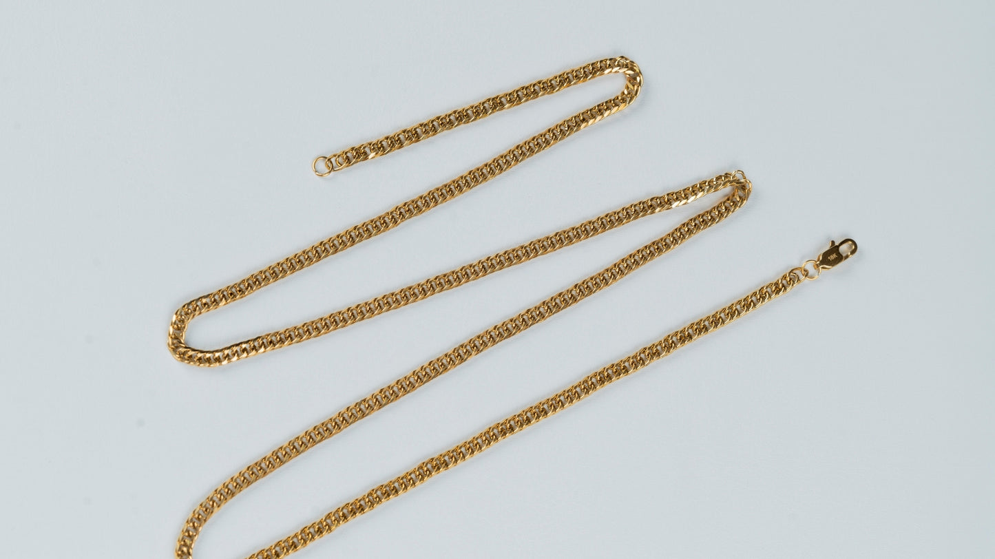 CADENA TEJIDO BARBADO 4MM X 65CMTS