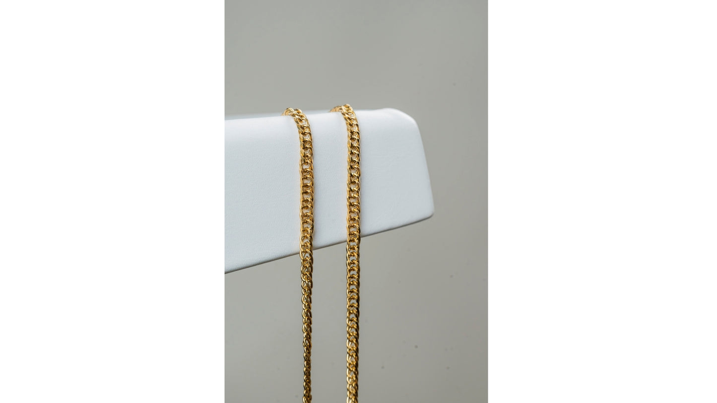 CADENA TEJIDO BARBADO 4MM X 65CMTS