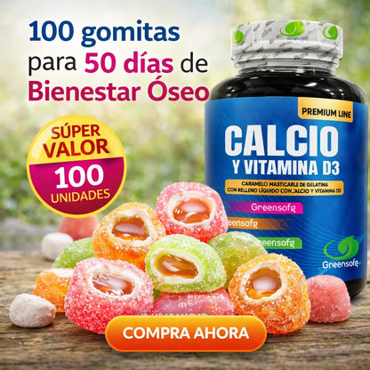 Calcio x 100 gomas