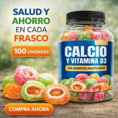 Calcio x 100 gomas