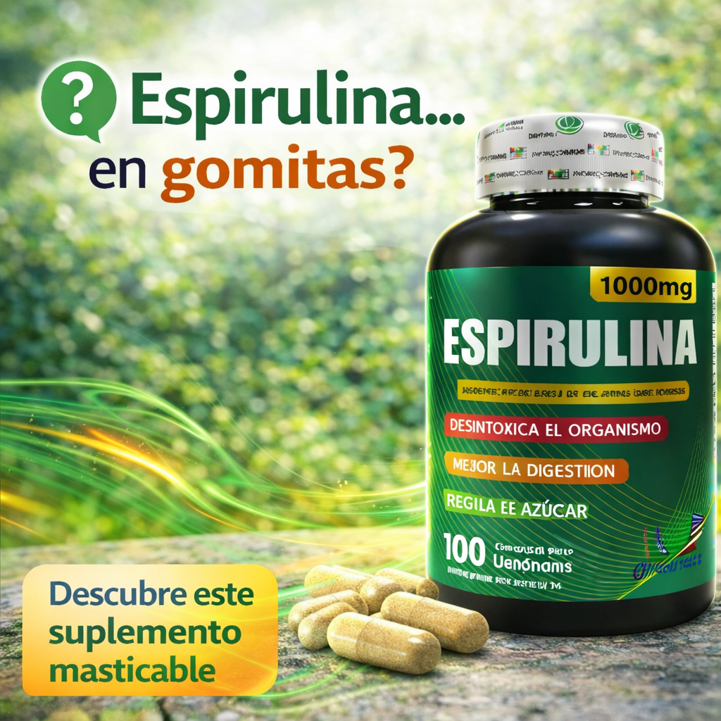 Espirulina x 100 gomas