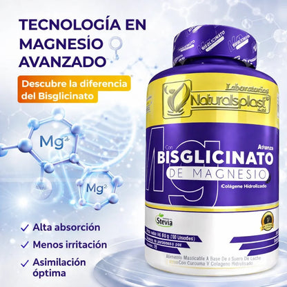 Bisglicinato de magnesio x 100 capsulas