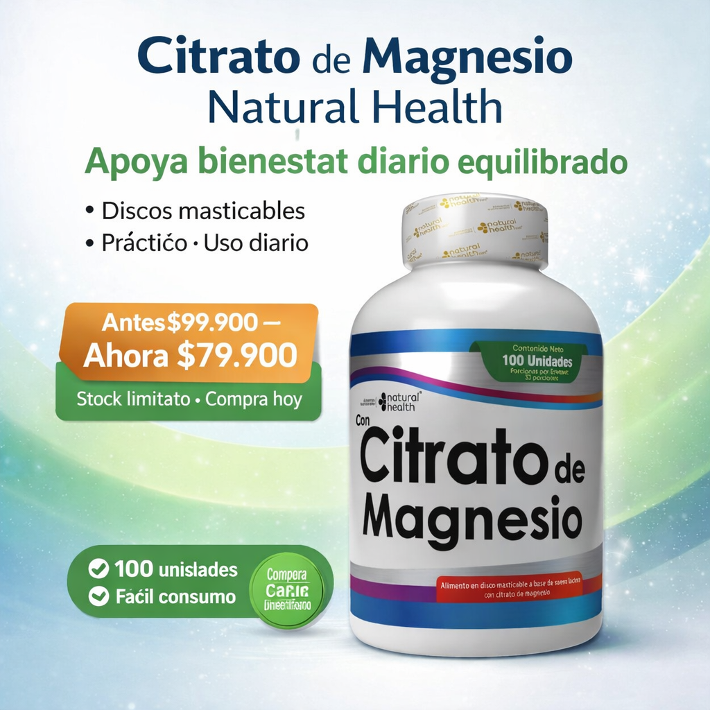 Citrato de magensio x 100 Capsulas