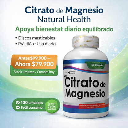 Citrato de magensio x 100 Capsulas