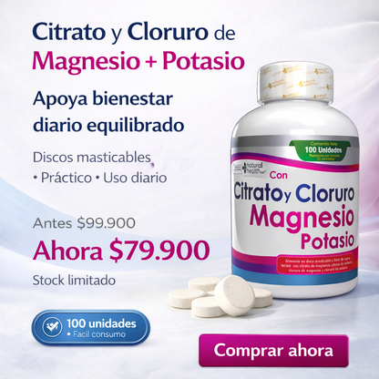 Citrato Y Cloruro 4 En 1 x 100 capsulas