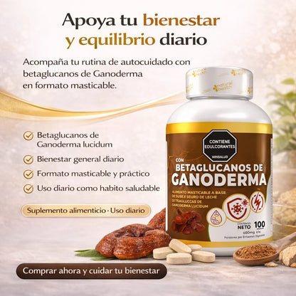 Betaglucanos de ganoderma x 100 capsulas
