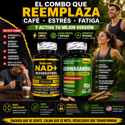 combo nad + ashwagandha