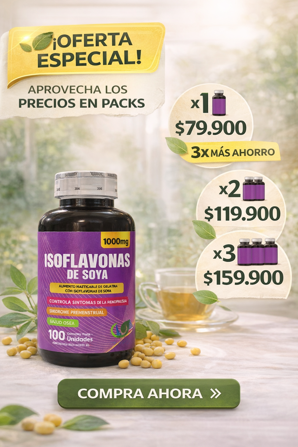 Isoflavona x 100 capsulas