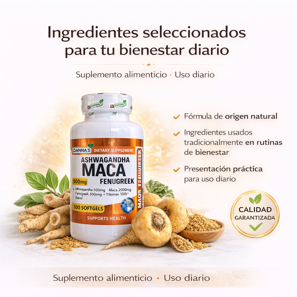Maca + Ashwagandha x 100 capsulas