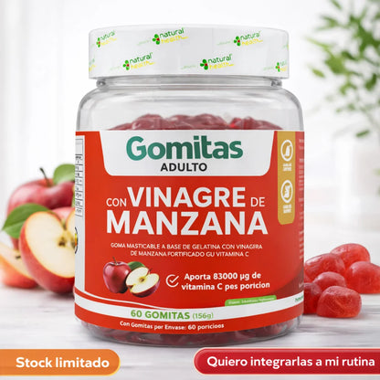 Vinagre de manzana x 60 gomas