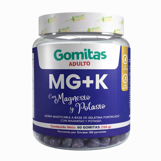 Gomitas de magnesio y potasio x 60 gomas