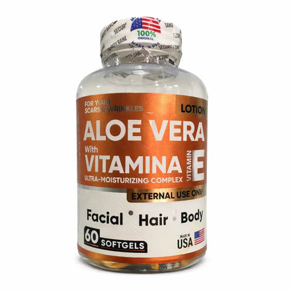 Aloe Vera + vitamina E x 60 Capsulas Aplicables