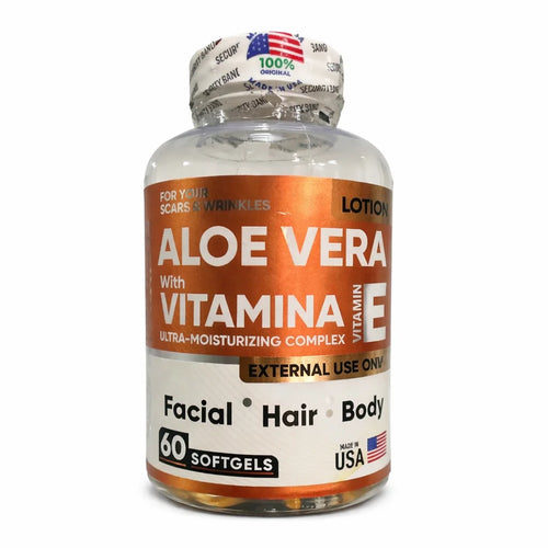 Aloe Vera + vitamina E x 60 Capsulas Aplicables