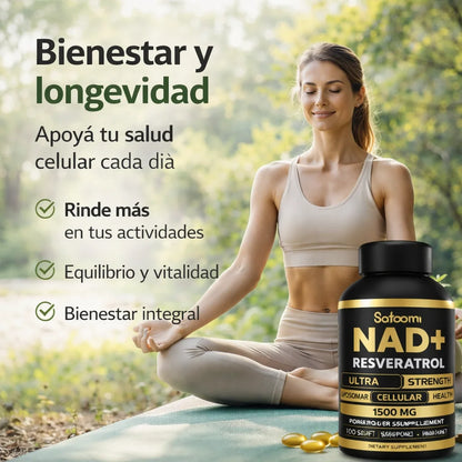 Nad + Reveratrol x 100 capsulas