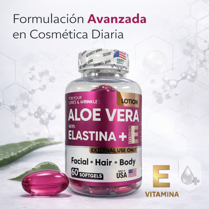 Aloe Vera + elaastin x 60 Capsulas Aplicables