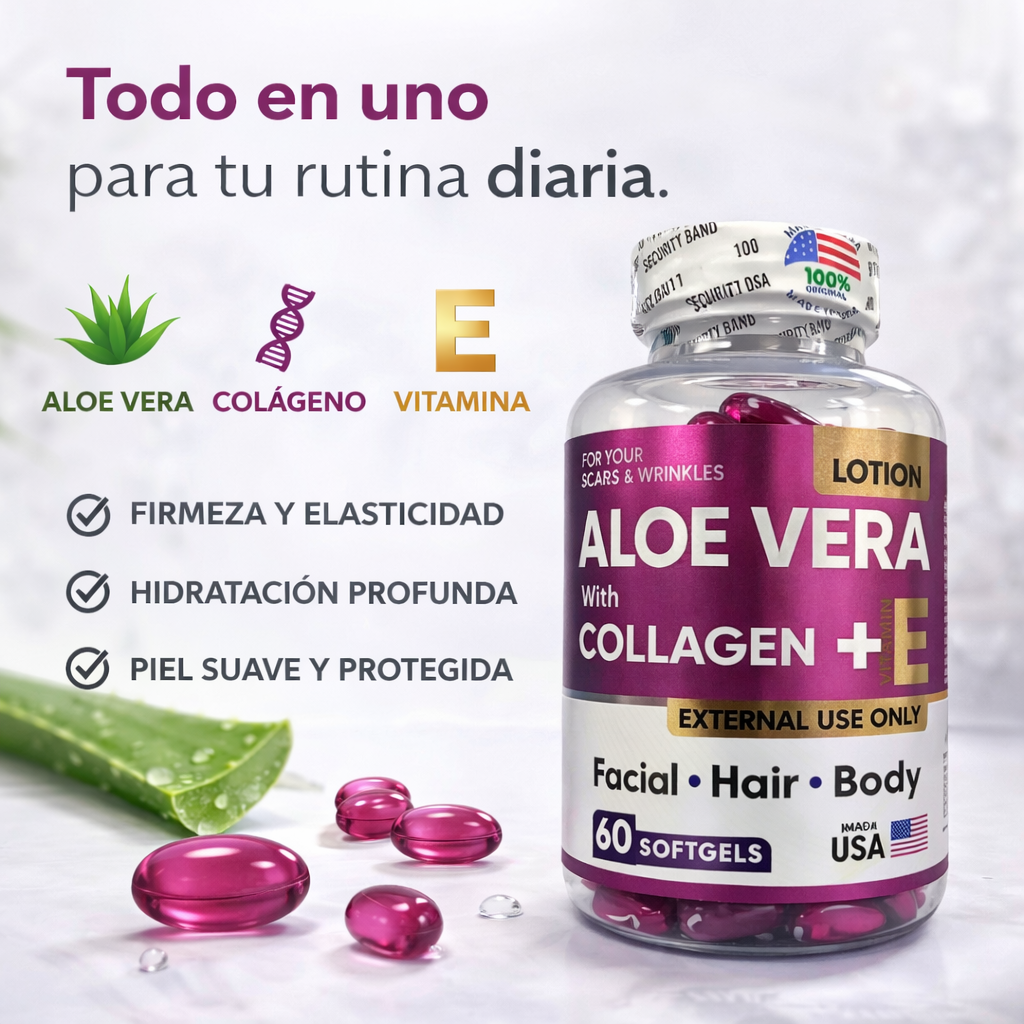 Aloe Vera + colagen x 60 Capsulas Aplicable
