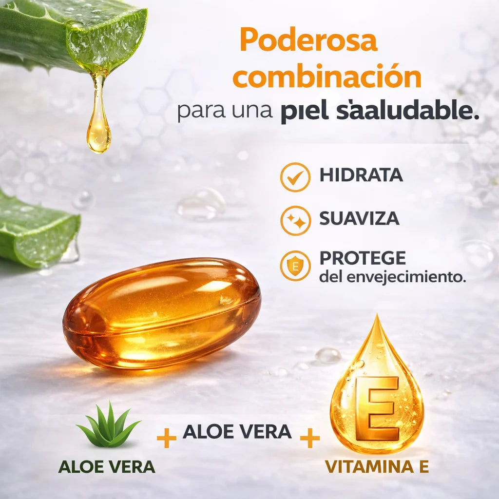Aloe Vera + vitamina E x 60 Capsulas Aplicables