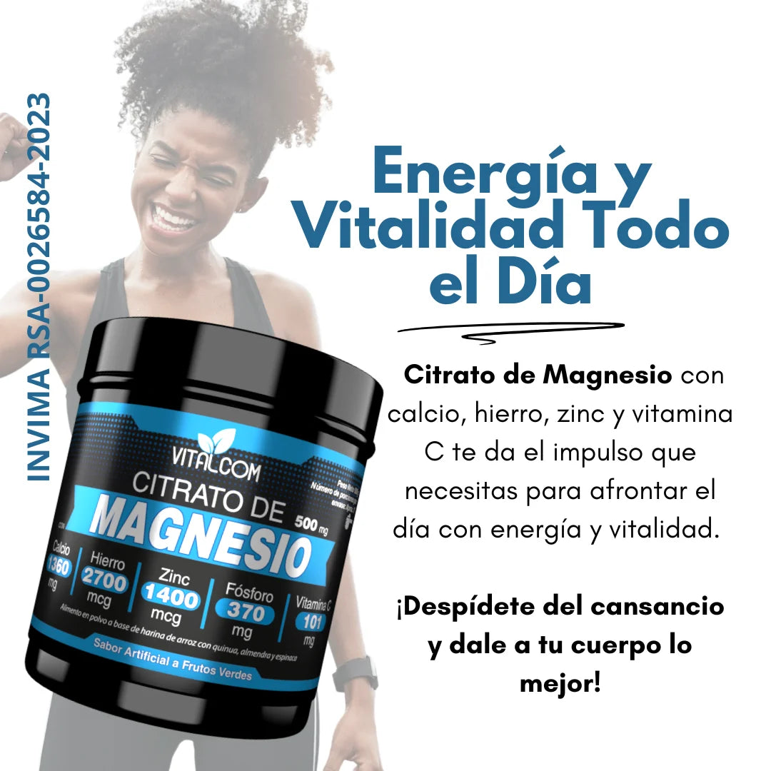 Citrato de magnesio x 500 Mg