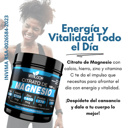 Citrato de magnesio x 500 Mg