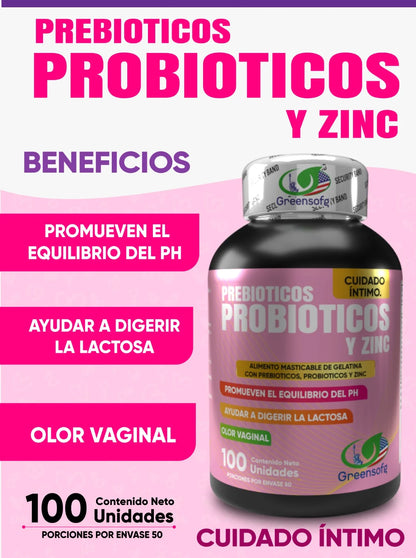 Probioticos, Probioticos y zinc X 100 capsulas