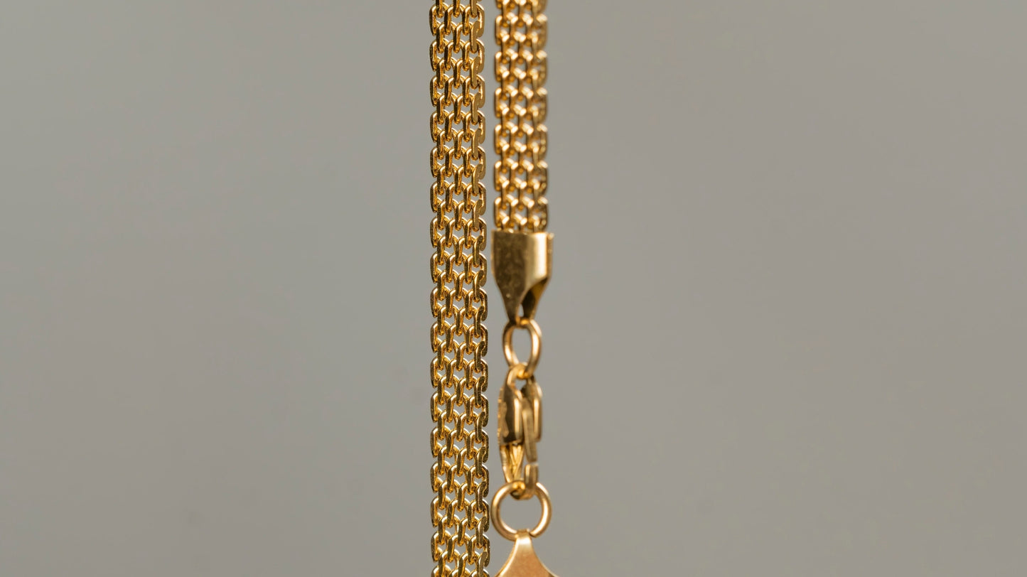 CADENA TEJIDO CHINO 6MM X 65CMTS