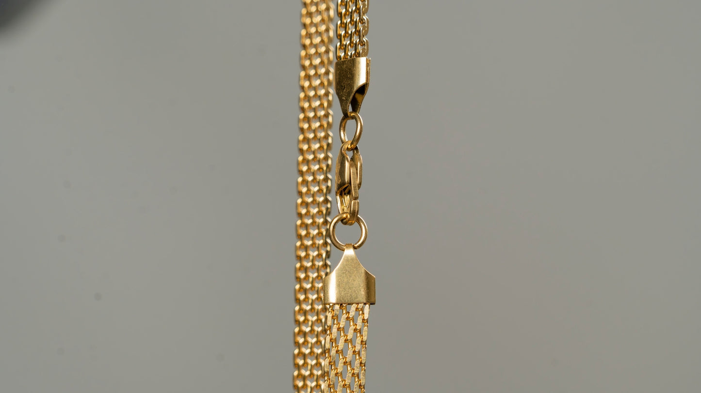 CADENA TEJIDO CHINO 6MM X 65CMTS