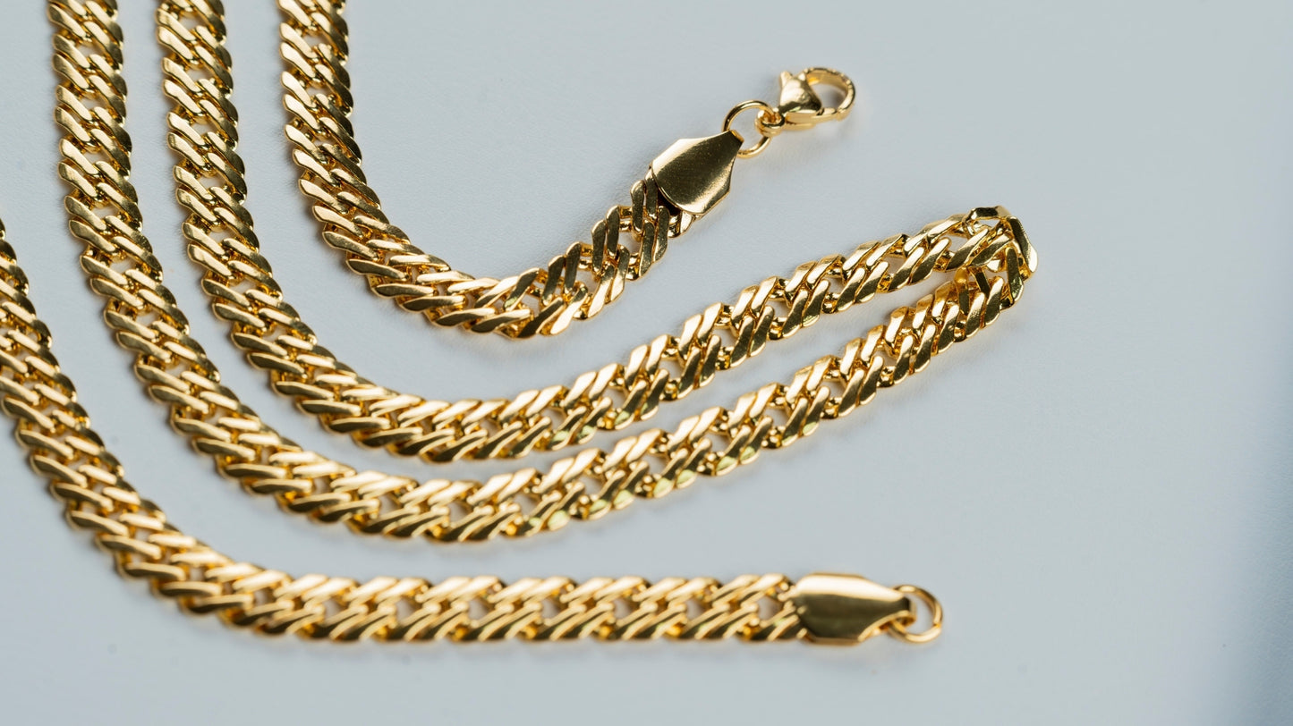 CADENA ENTRELAZADA 6MM X 65CMTS
