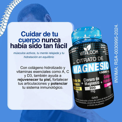 Citrato De Magnesio x 60 capsulas masticables