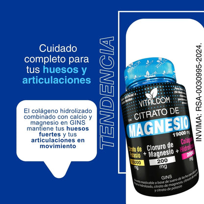 Citrato De Magnesio x 60 capsulas masticables