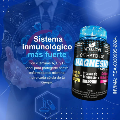 Citrato De Magnesio x 60 capsulas masticables