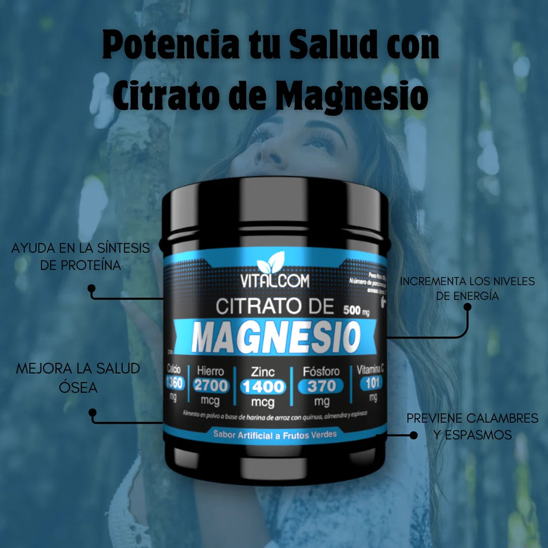 Citrato de magnesio x 500 Mg